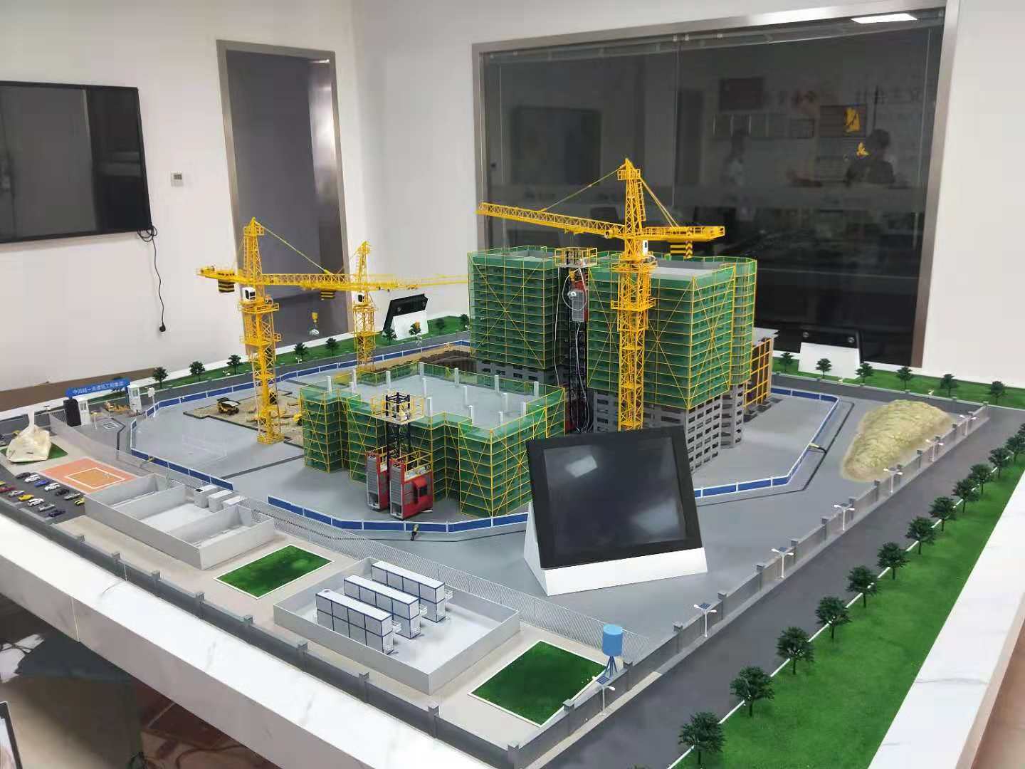 灵丘县建筑施工场景模型